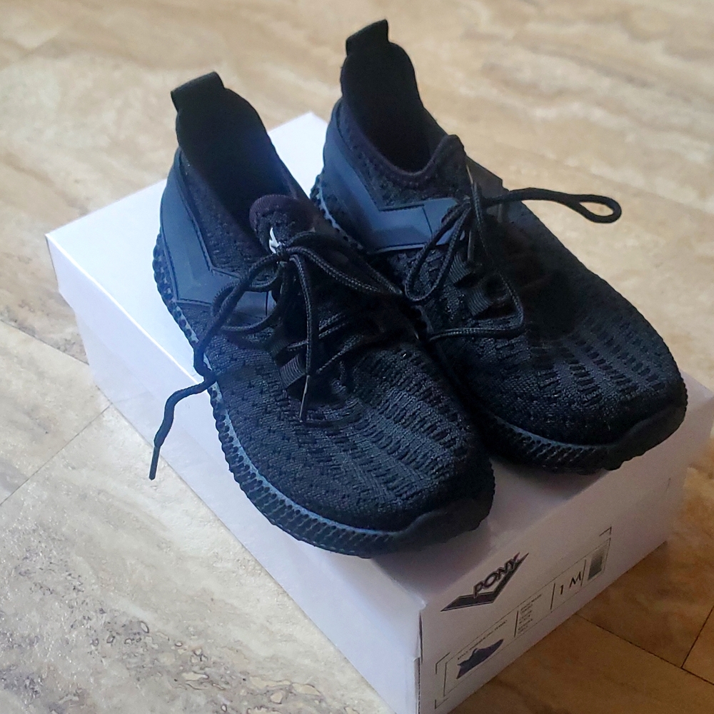 Black PONY Sneakers - 1